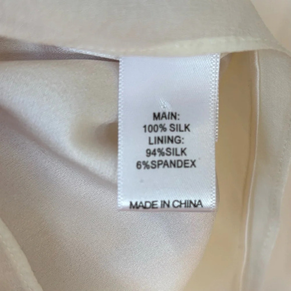 ST. JOHN 100% Silk Asymmetrical Blouse - Picture 11 of 14